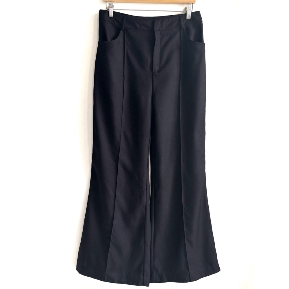For Love And Lemons Shannon Flared High Rise
Trouser Pant Wide Leg Black Large - Picture 3 of 17